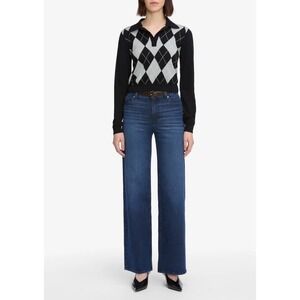 Frame La Slim Palazzo Denim Women's Dark Blue Wide Leg Jeans size 28